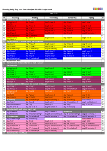 Jaarrooster 2009-2010