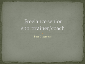 Freelance senior sporttrainer/coach