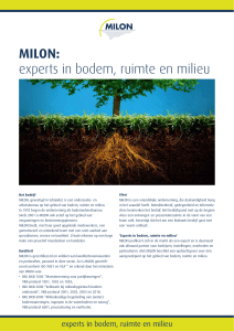 MILON: experts in bodem, ruimte en milieu