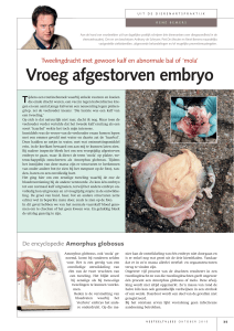 Vroeg afgestorven embryo - Wageningen UR E
