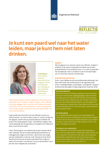 reflectie - Zorginstituut Nederland