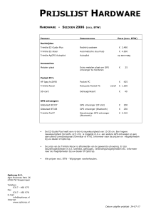 2006 Prijslijst