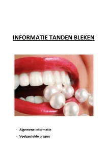 informatie tanden bleken