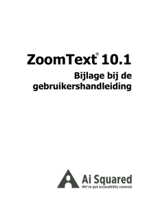 ZoomText 10.1 User Guide Addendum