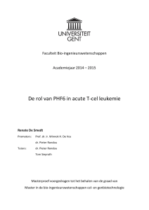 De rol van PHF6 in acute T‐cel leukemie