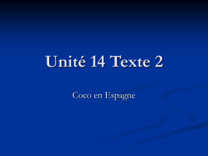 Unité 14 Texte 2 PPT