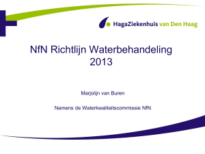 NfN Richtlijn Waterbehandeling 2013