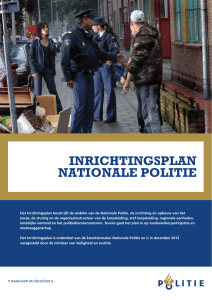 inrichtingsplan nationale politie