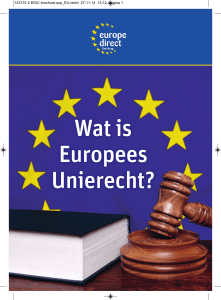 Wat is Europees Unierecht?
