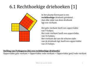6.1 Rechthoekige driehoeken [1] - Willem