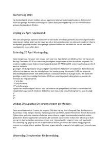 Jaarverslag 2014 - Oranjevereniging Zijderveld