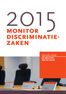 monitor discriminatie- zaken - College voor de Rechten van de Mens