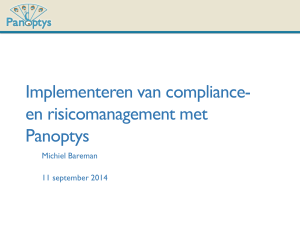 Implementeren van compliance- en risicomanagement
