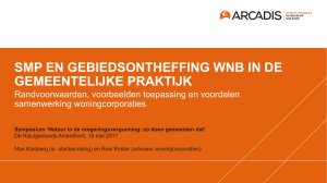 SMP en gebiedsontheffing WNB in de gemeentelijke praktijk