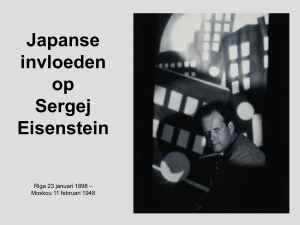 Japanse invloeden op Sergej Eisenstein Riga 23 januari 1898