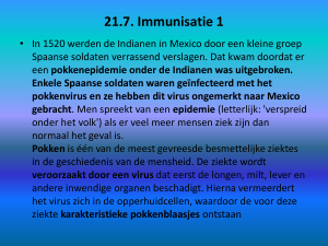 21.7. Immunisatie 1