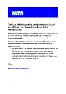 Opdracht VNK (Vereniging van Nederlandse Koren): van