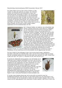 Maandverslag insectenwerkgroep KNNV Roosendaal, februari 2017