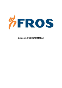 JSF FROS - Jeugdsportplan