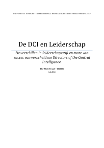 De DCI en Leiderschap - Utrecht University Repository