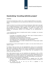 Handreiking invulling definitie project1