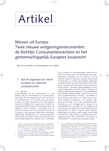 Nieuws uit Europa: Twee nieuwe wetgevingsinstrumenten: de