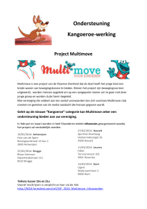 Ondersteuning Kangoeroe-werking Project Multimove