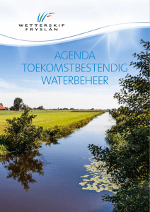 agenda toekomstbestendig waterbeheer
