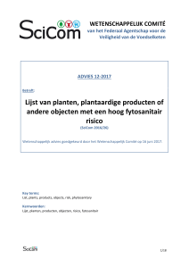 Advies 12-2017 van het Wetenschappelijk Comité van het FAVV