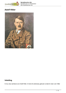 Adolf Hitler - Spreekbeurten.info