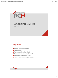Presentatie CVRM Coaching 2016