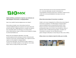 Welkom bij BIOnyx, groothandel en importeur voor