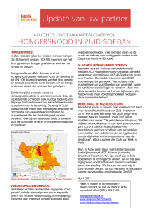HONGERSNOOD In Zuid-Soedan lijden 5,5 miljoen