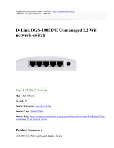 D-Link DGS-1005D/E Unmanaged L2 Wit netwerk