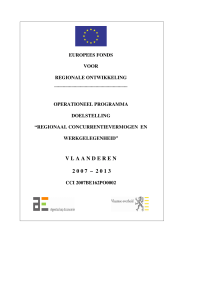 Operationeel programma 2007 - 2013
