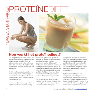 proteïnedieet - Proteine Dieet