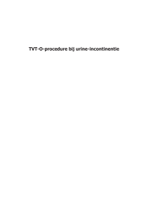 TVT-O-procedure bij urine-incontinentie
