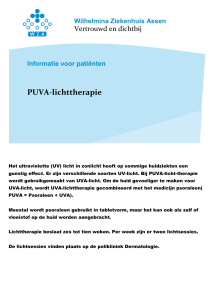 PUVA-lichttherapie - Wilhelmina Ziekenhuis Assen