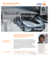 Duurzaamheidsprofiel BMW