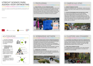 Utrecht Science Park agenda voor ontmoeting