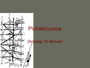 Pioniercursus - Scouting Livingstone