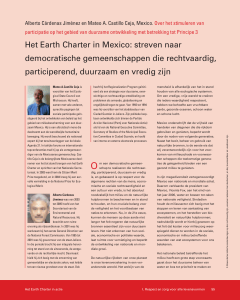 Het Earth Charter in Mexico: streven naar democratische