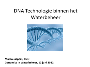DNA Technologie binnen het Waterbeheer
