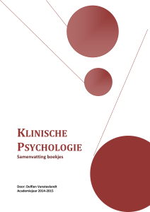 Klinische Psychologie