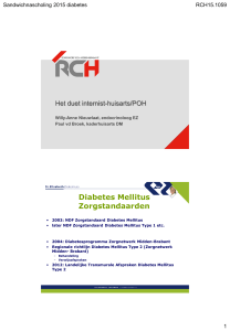 Klinische diabeteszorg - RCH Midden
