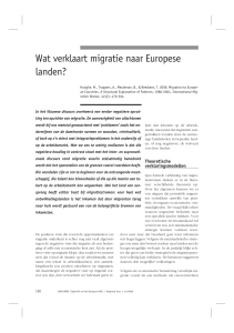 Wat verklaart migratie naar Europese landen?