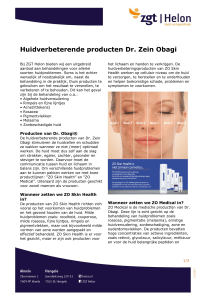 Huidverbeterende producten Dr. Zein Obagi