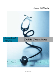 Sociale Geneeskunde