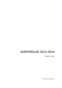 Jaarverslag 2013-2014