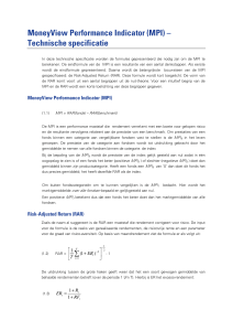 MoneyView Performance Indicator (MPI) – Technische specificatie